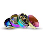 Small Metal Colored Gold Rimmed Grinder