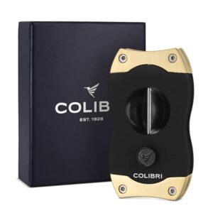 Colibri V-Cut Cutter Black and Gold