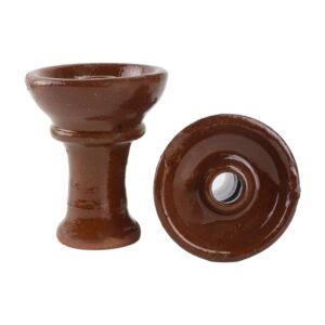 Hookah Bowl Brown Handmade With Heat Management