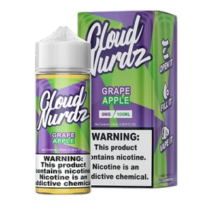Cloud Nurdz E-Liquid Grape Apple 0mg