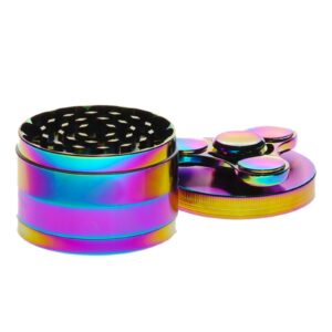 Grinder Metal Chrome With Fidget Spinner