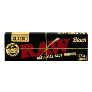 Raw Black 20% Thinner Quarter Inch Papers
