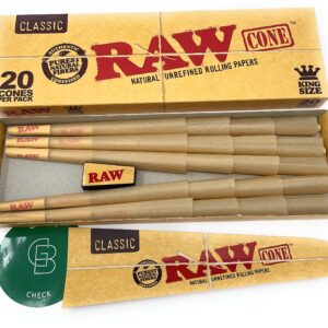 Raw Cones 20 King Size cones