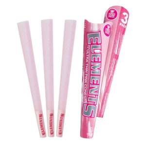 Element Ultra Thin Pink Quarter Inch Cones