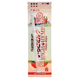 High Hemp Wraps Strawberry Milk