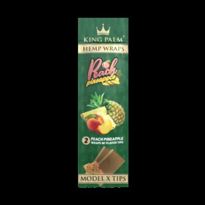 King Palm Peach Pineapple Hemp Wraps W/ Flavor Tips