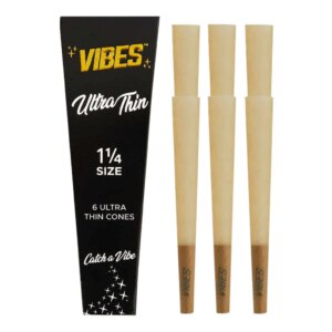 Vibes Ultra Thin Black Quarter Inch Cones