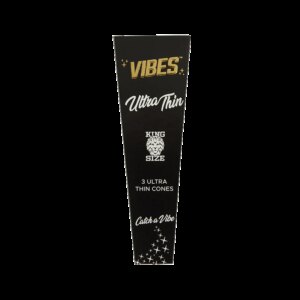Vibes Ultra Thin Black King Size Cones