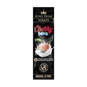 King Palm Cherry Bomb Hemp Wraps W/Blueberry Flavor Tips