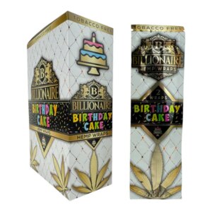 Billionare Hemp Wraps Birthday Cake